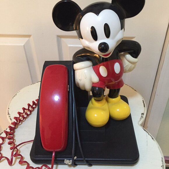 disney Other - Mickey Mouse Landline Push Button Telephone WORKS!!